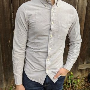 Jack Spade - Slim OCBD in Light Gray - XS